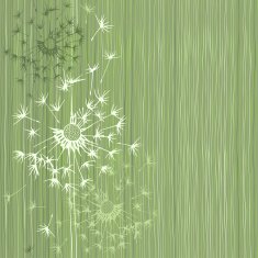 Seamless pattern of dandelion Hand-drawn floral background N2