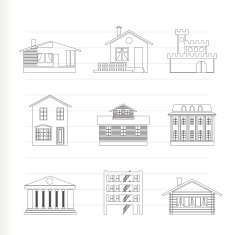 different kind of houses and buildings N2