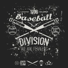 College baseball division emblem N2