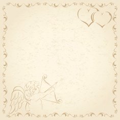 Old grunge paper with Cupid N2