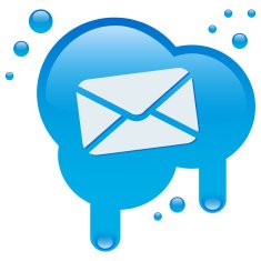 Mail icon on a blot