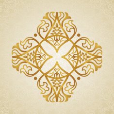 Vector baroque ornament in Victorian style N79