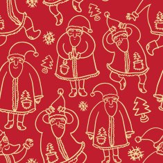 Seamless pattern with Santa Claus N4