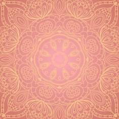 background with lace circle hand drawn ornament N10