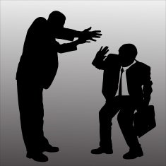 Vector silhouette of businessman N143