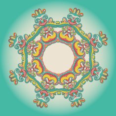 background with lace hand drawn colorful ornament N2