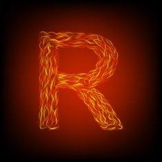 Fire letter R