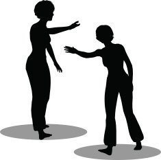 Dancer woman silhouette N68
