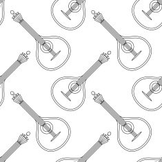 Mandolin seamless contour