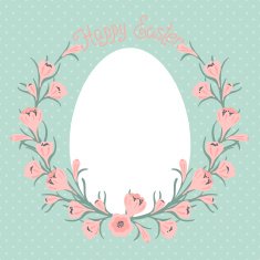 Happy Easter card with place for your text N2