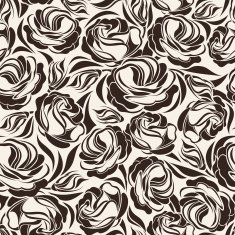 Floral vintage seamless pattern Vector illustration
