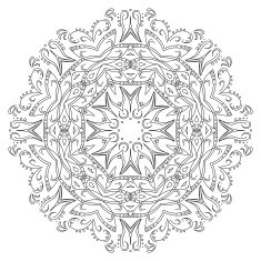 Abstract pattern contours N11