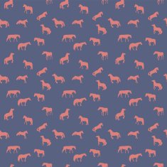 Horse Runs Hops Gallops Isolated Seamless Pattern N2