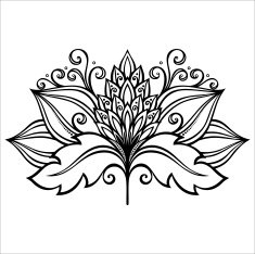 Beautiful Decorative Flower (Vector) N3