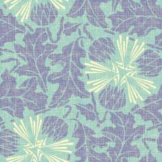 turquoise floral seamless pattern N3