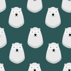 Seamless pattern with bears N11