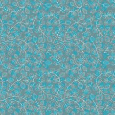 turquoise floral ornament