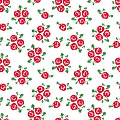 Seamless pattern with red roses Vector illustration N2