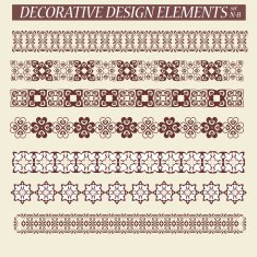 Set of decorative ornaments N2