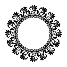 Beautiful Deco Floral Circle N4