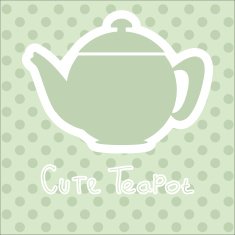 cute tea time card