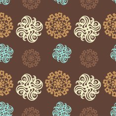 Seamless pattern with lace ornament