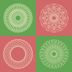 Guilloche vector elements N3