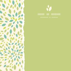 Leaf texture square torn frame seamless pattern background