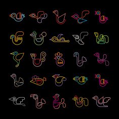 Bird icon set N3