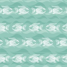 Fishes Seamless pattern N17