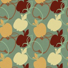 Seamless pattern with apples N9