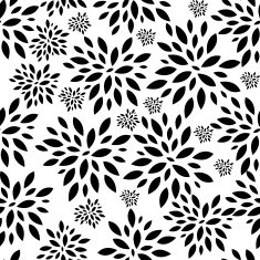 Flower Leaves Seamless Pattern Background Vector Illustration N5