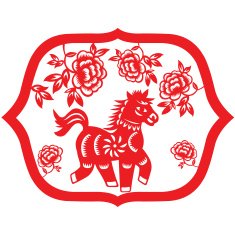chinese new year horse baby