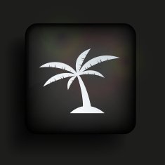 Vector square icon on black background Eps10 N7