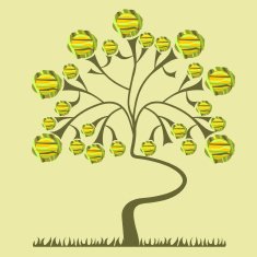 background with a tree N34
