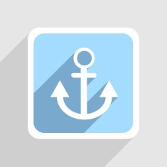 Vector blue icon on gray background Eps10 N35