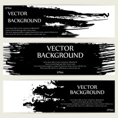 Three grunge banners