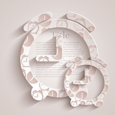 Vector time icon background Eps10