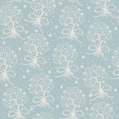 Retro seamless pattern with cute flowers