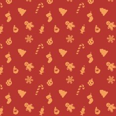 Christmas holidays vector red seamless pattern