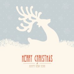 reindeer merry christmas N4