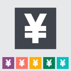 Yen flat icon