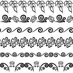 Abstract seamless contour pattern