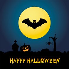 bat in the moon