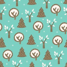 Seamless pattern with trees N20