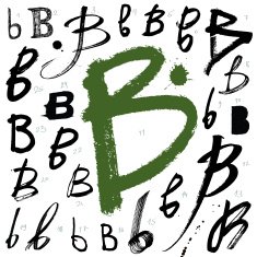 Vector alphabet Letter B