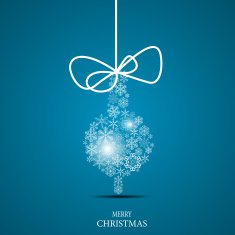Christmas Snowflakes Background Vector Illustration N44
