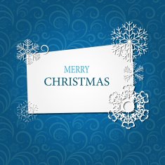 Christmas Snowflakes Background Vector Illustration N45