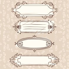 hand drawn vintage frames