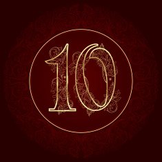 Vintage floral number 10